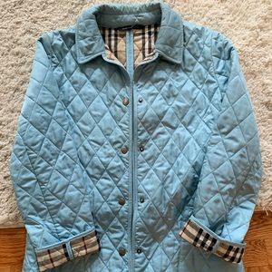 Blue Burberry coat size small